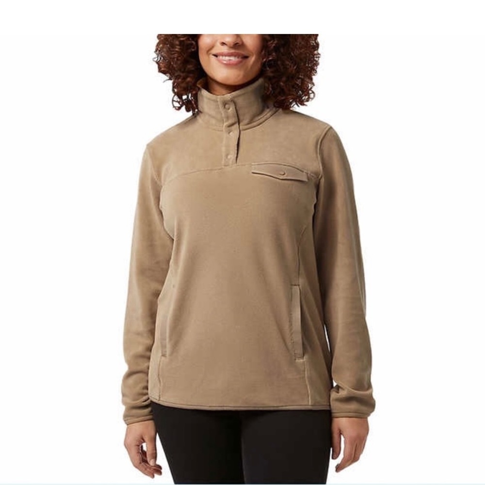 32 Degrees Ladies' Snap Fleece Pullover